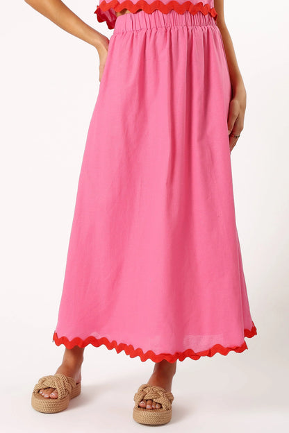 Chrissy Two Piece Set Pink Red