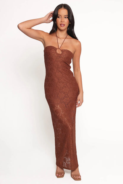 Tucker Midi Dress Brown