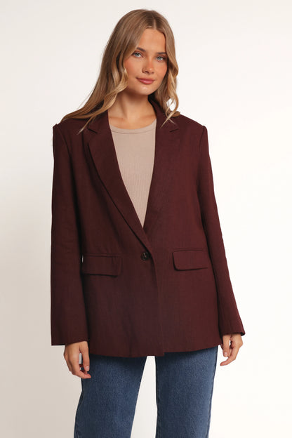 Rhodes Oversized Blazer Espresso