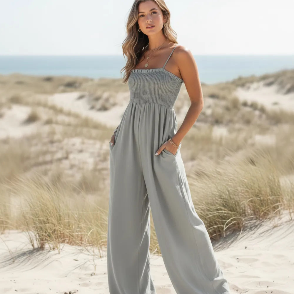 Casual Spaghetti Strap Jumpsuit Rompers