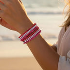 Leather Rhinestone Bracelet