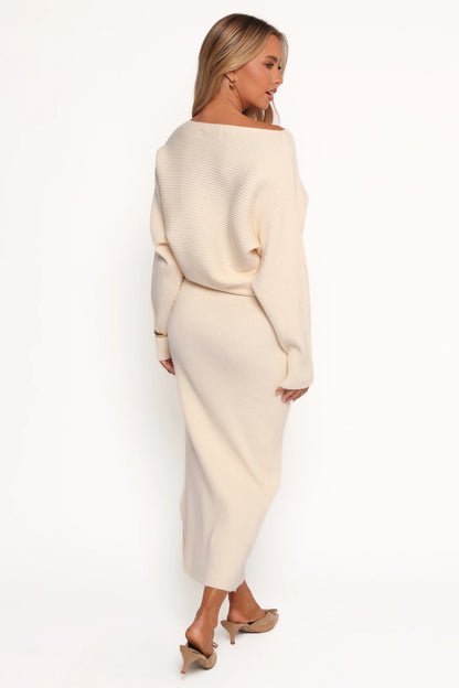Duncan Knit Dress Cream