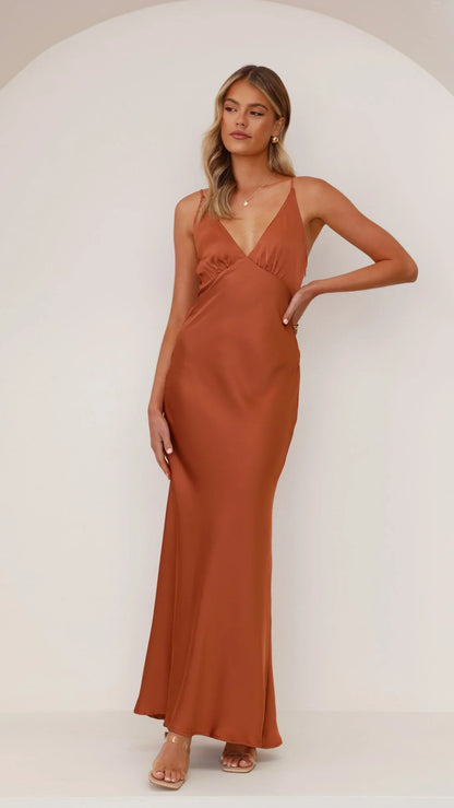 Ziah Maxi Dress Copper
