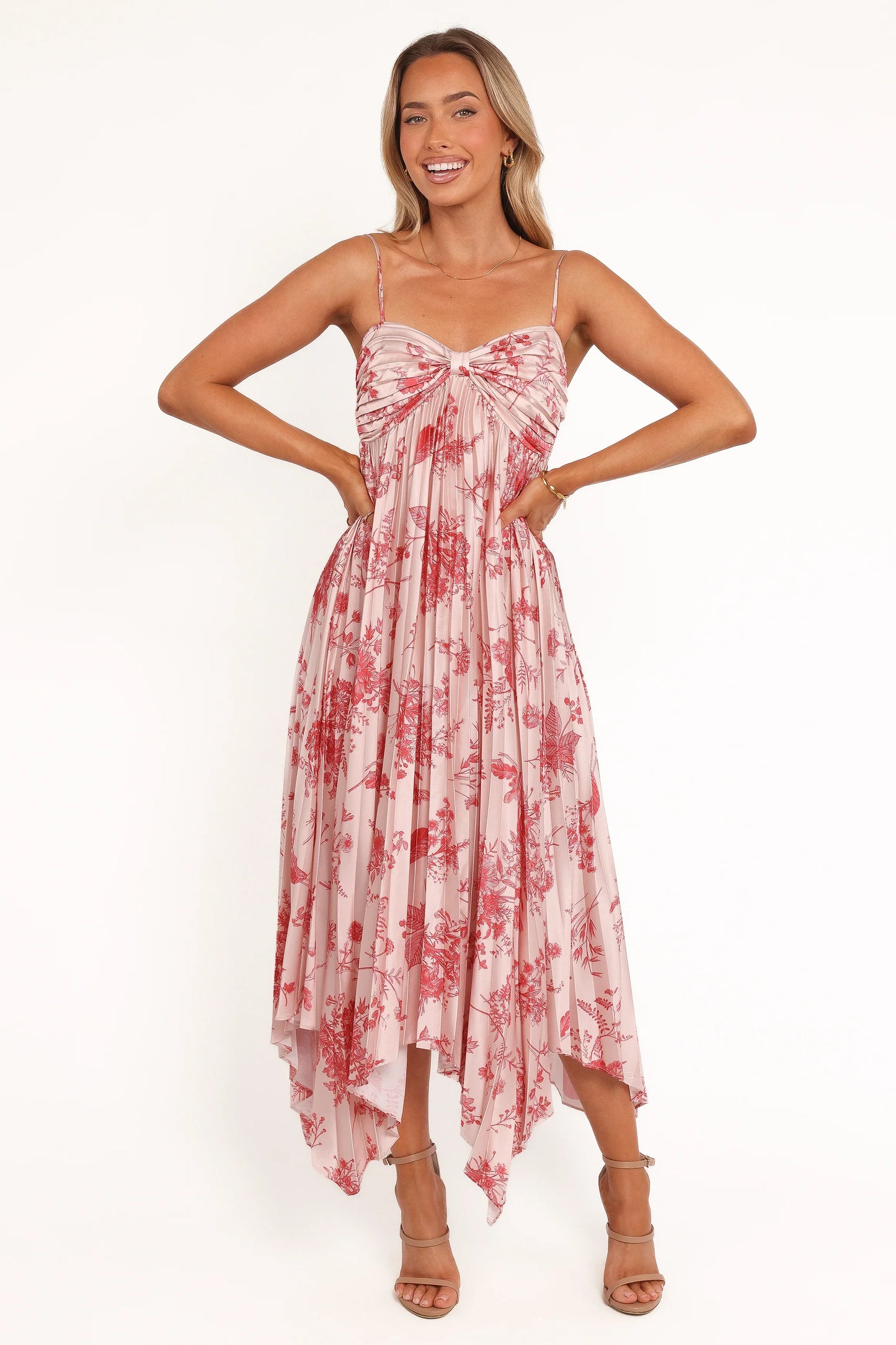 Vikki Dress Red Floral