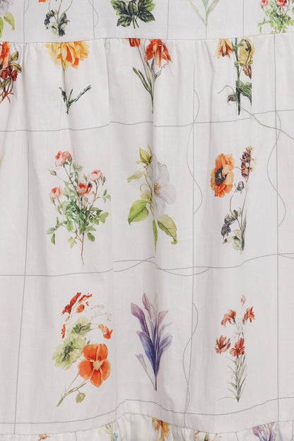 Brooks Maxi Dress White Floral