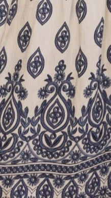 Sable Maxi Dress Blue White