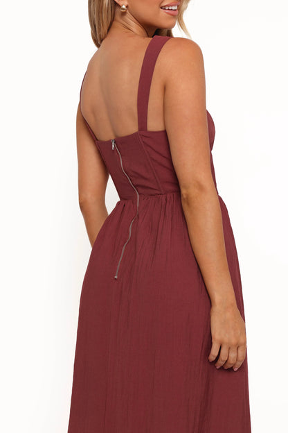 Sofie Midi Dress Brick