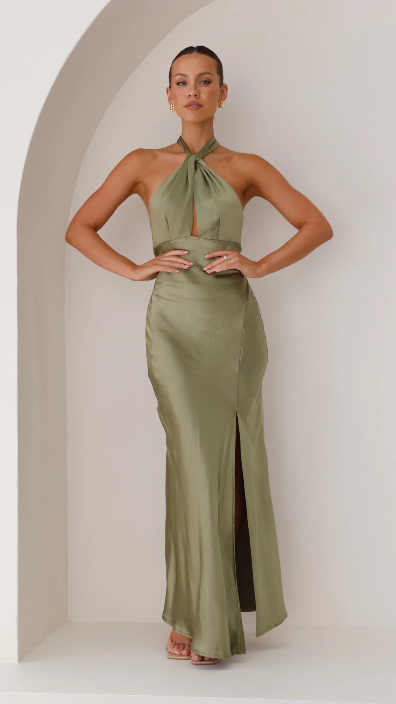 Amalia Maxi Dress Olive