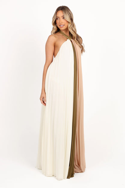 Reanna Maxi Dress Olive Multi