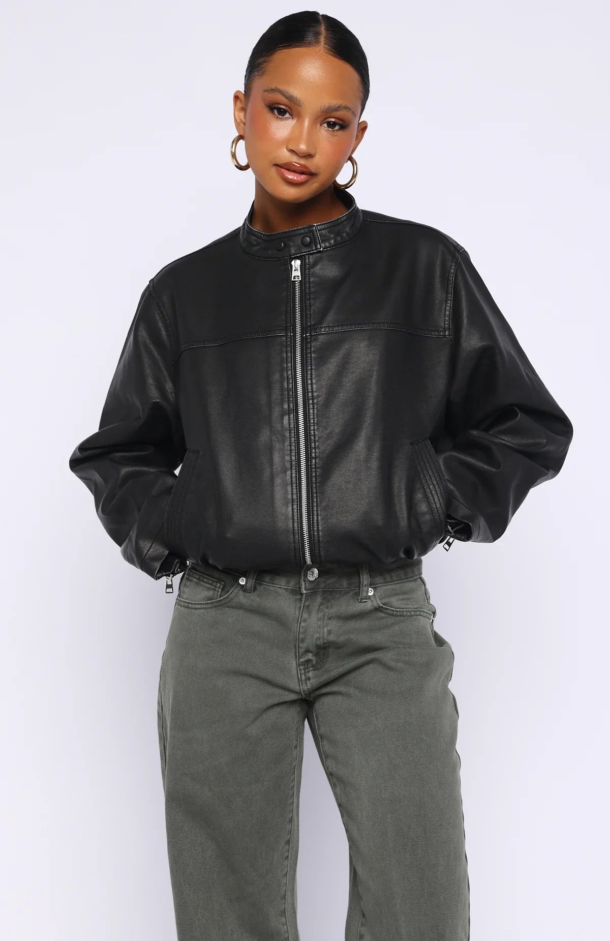 Put In Effort Jacket Black