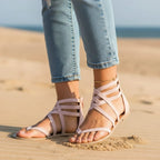 Boho Cross Tied Sandals
