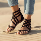 Boho Cross Tied Sandals