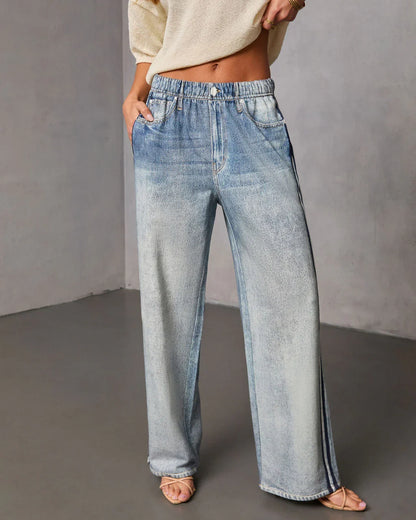 Presilla Contrast Stripe Sweatpant Jeans