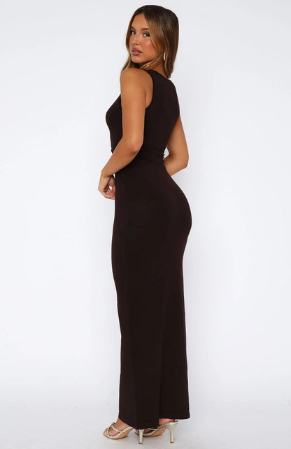 Shes Back Maxi Dress Espresso