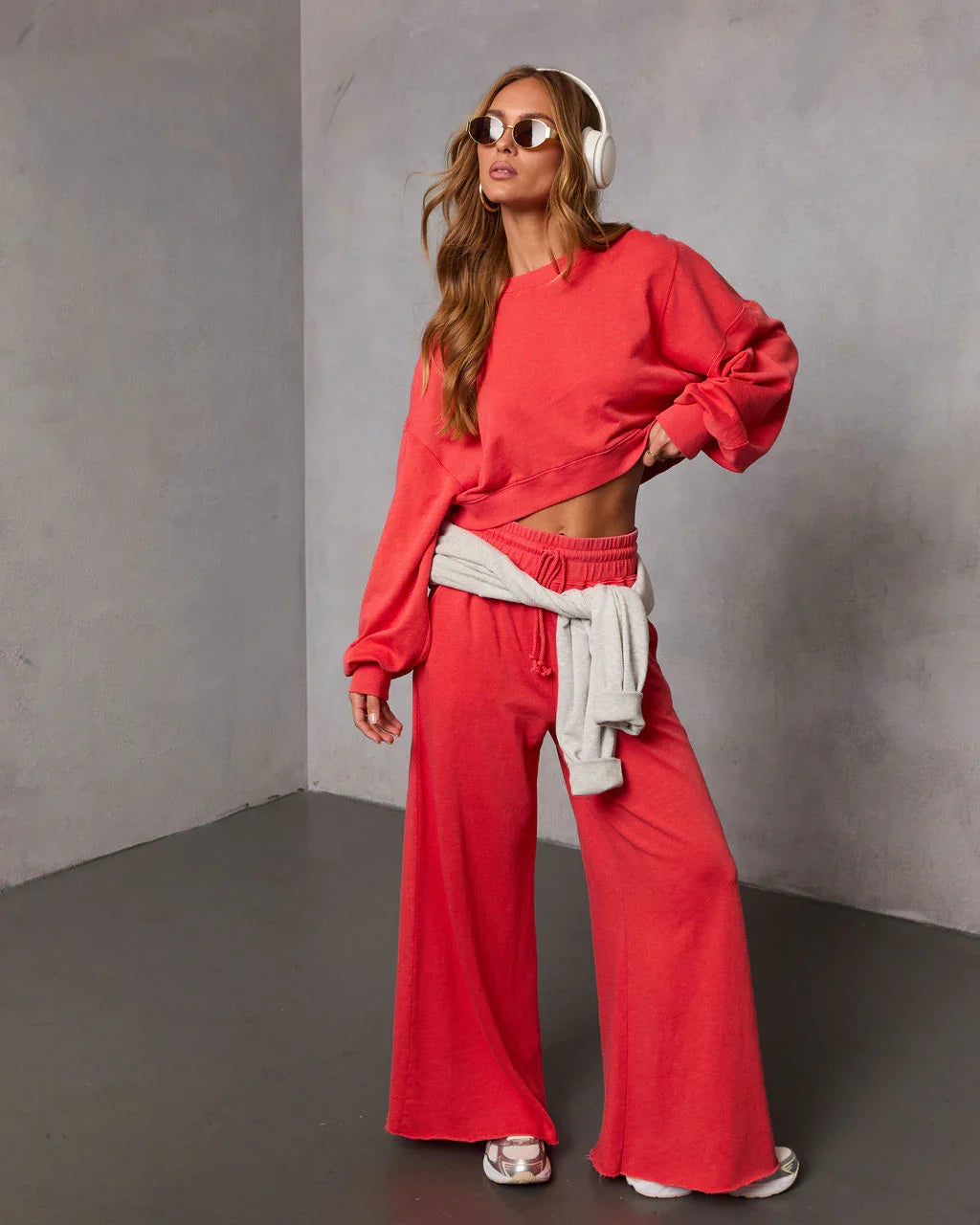 Off Hours Fleece Wide Leg Sweatpants