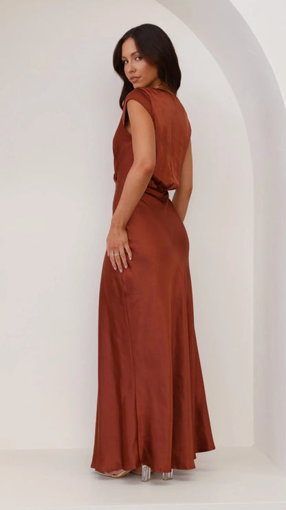 Selma Maxi Dress Rust