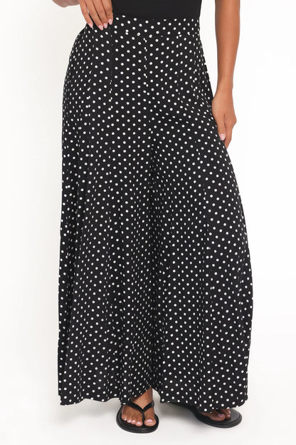 Neveah Pant Black Polka Dot