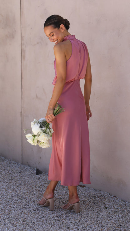 Esther Maxi Dress Baked Rose