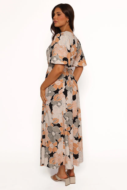 Tiarni Maxi Dress Black Floral