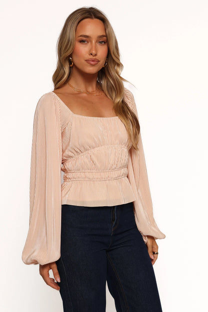 Ceppia Plisse Top Light Peach