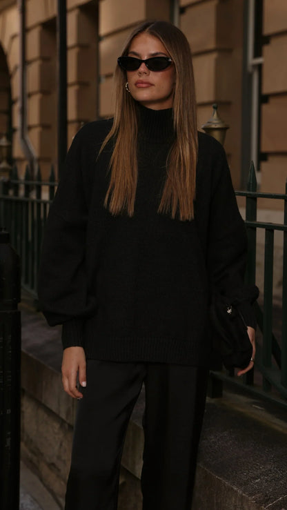Harita Knitted Sweater Black
