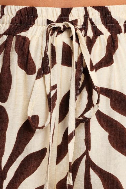 July Shorts Brown Palm