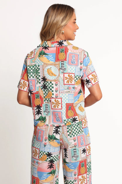 Valeria Shirt Off White Multi
