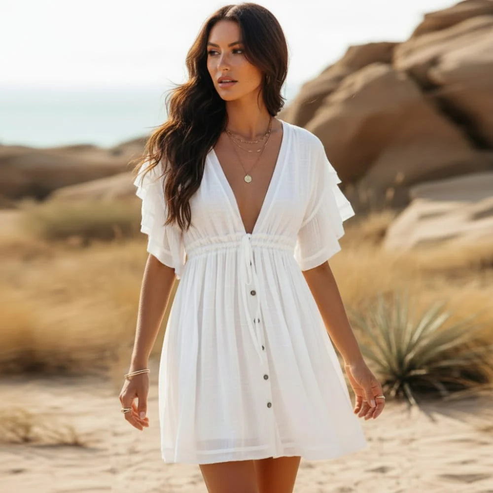 Chiffon Beach Cover Up Dress