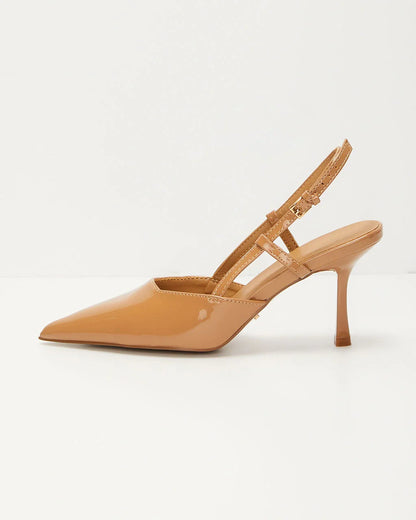 Isabel Pointed Toe Slingback Heels