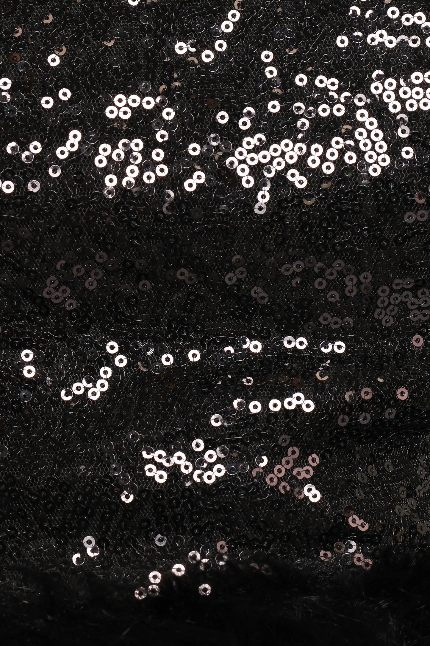 Della Sequin Halter Top Black