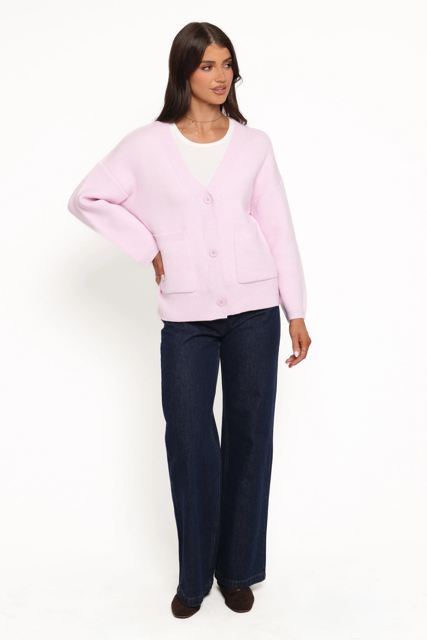 Jayden Cardigan Pale Pink