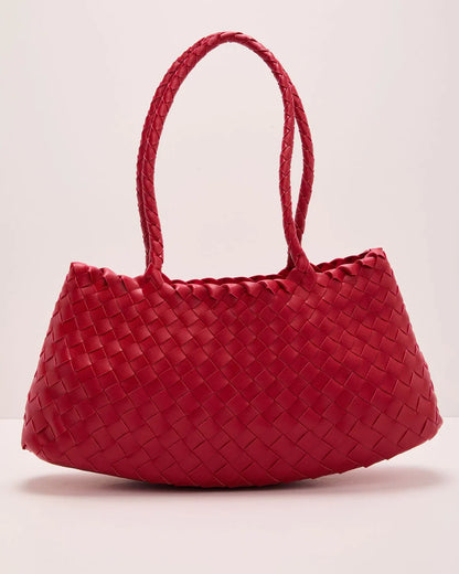 Tove Woven Vegan Leather Tote Bag