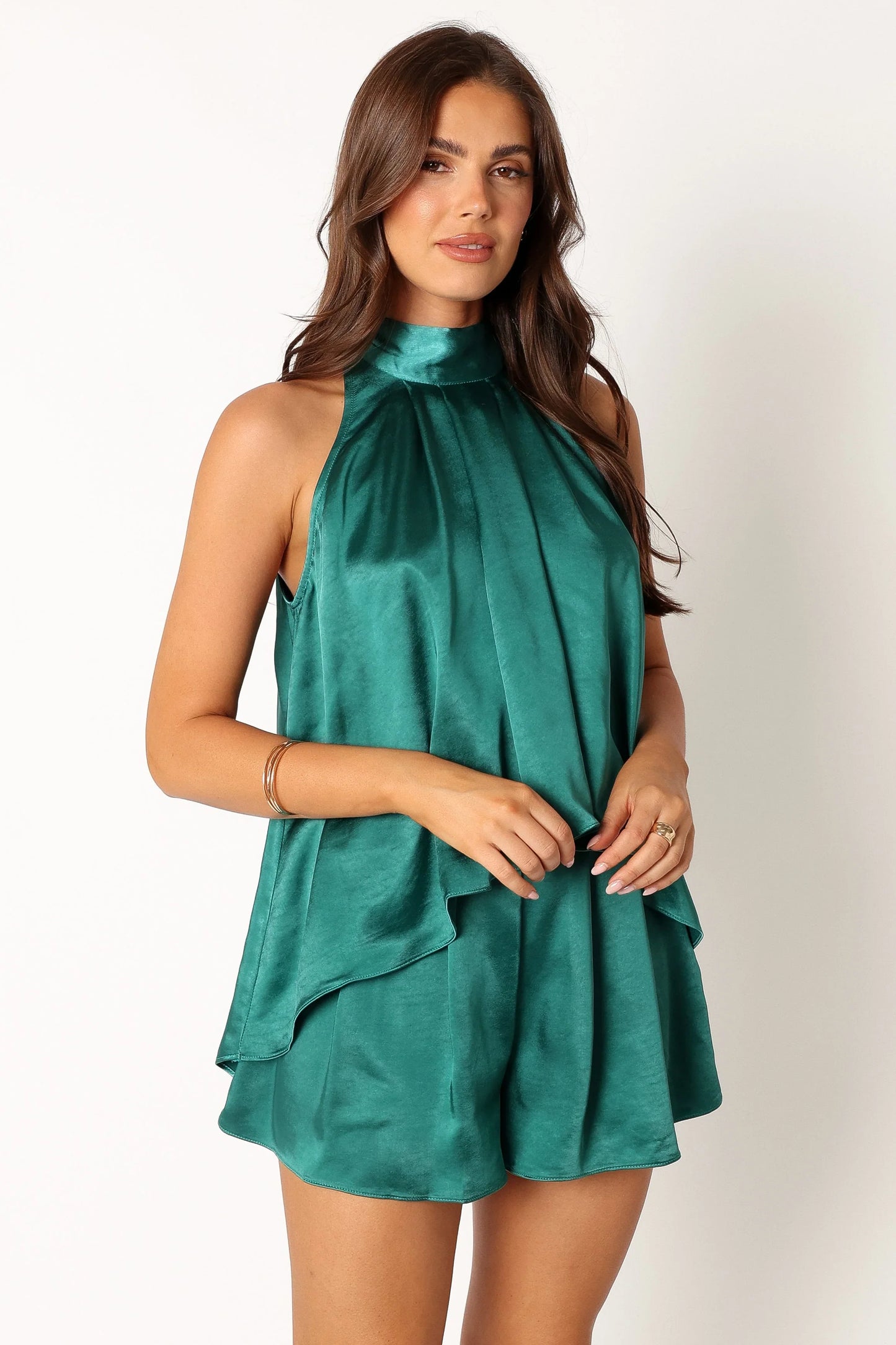 Phoebe Short Set Teal Green