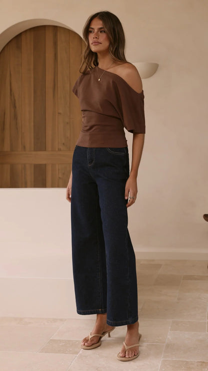Jara Top Brown