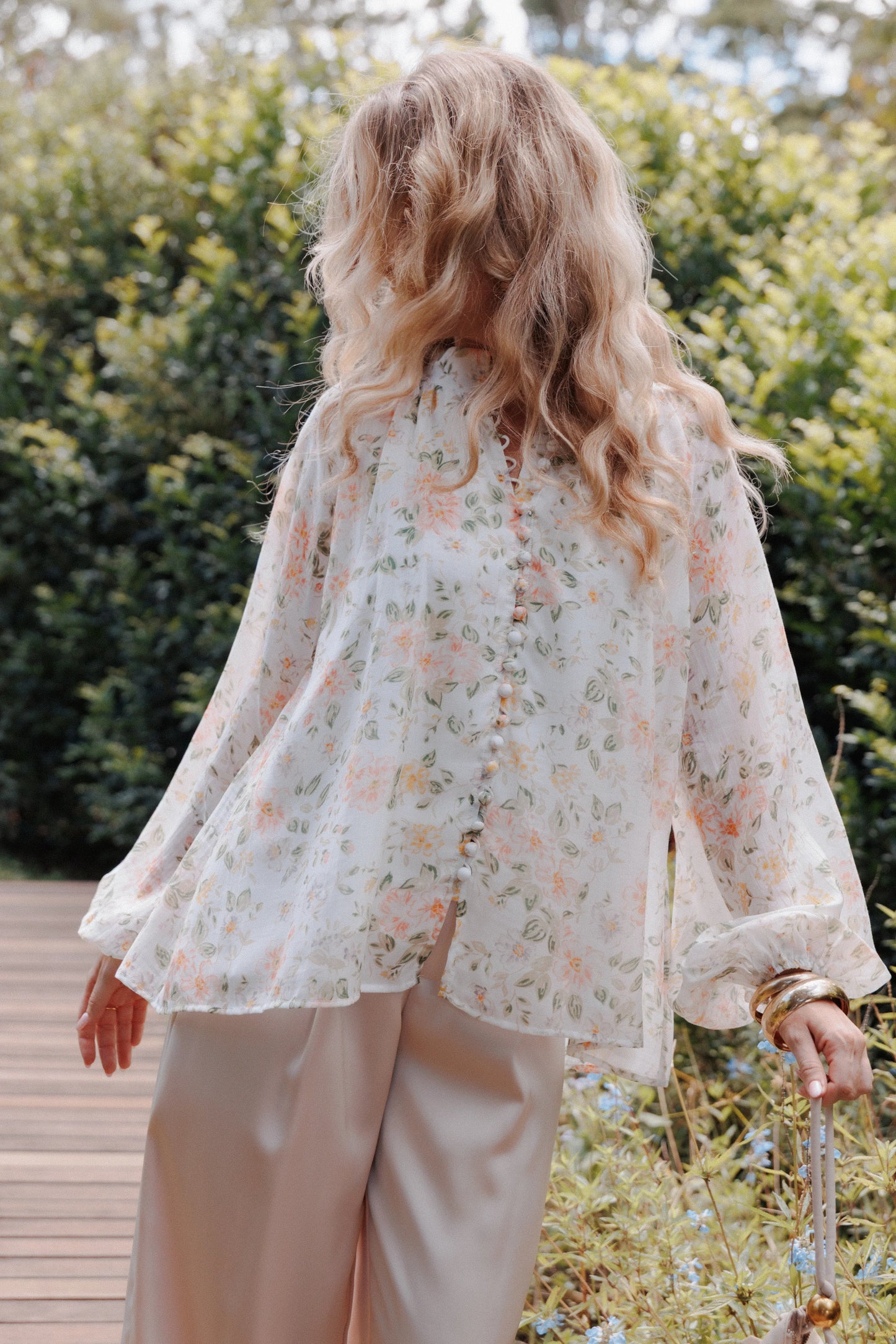 Marni Top White Multi Floral