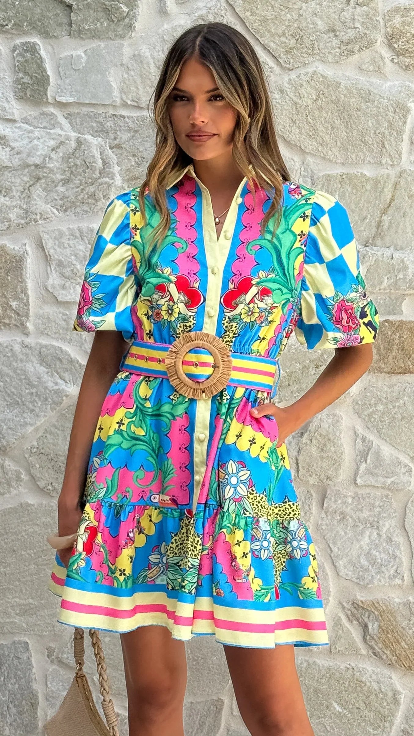 Celene Mini Dress Tropical Rio