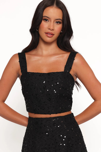 Shavvy Mini Skirt Set Black
