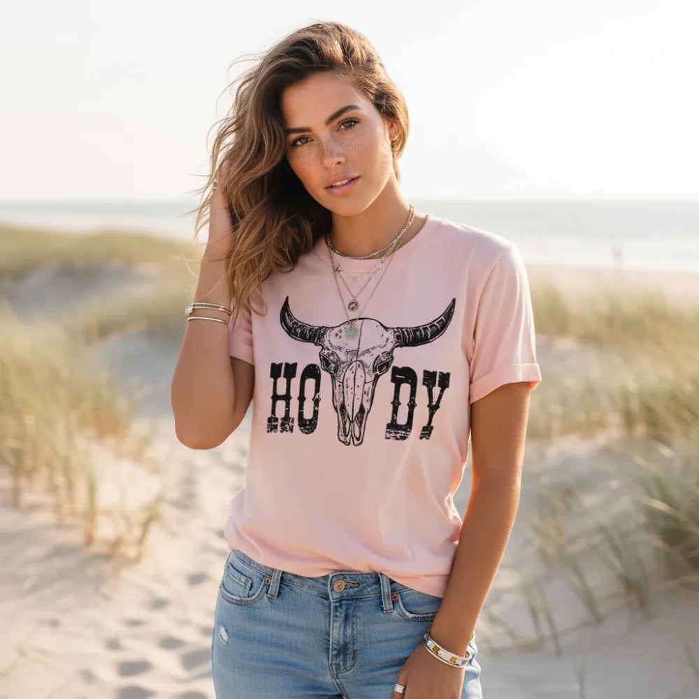 Boho Western Cowgirl Graphic Tee