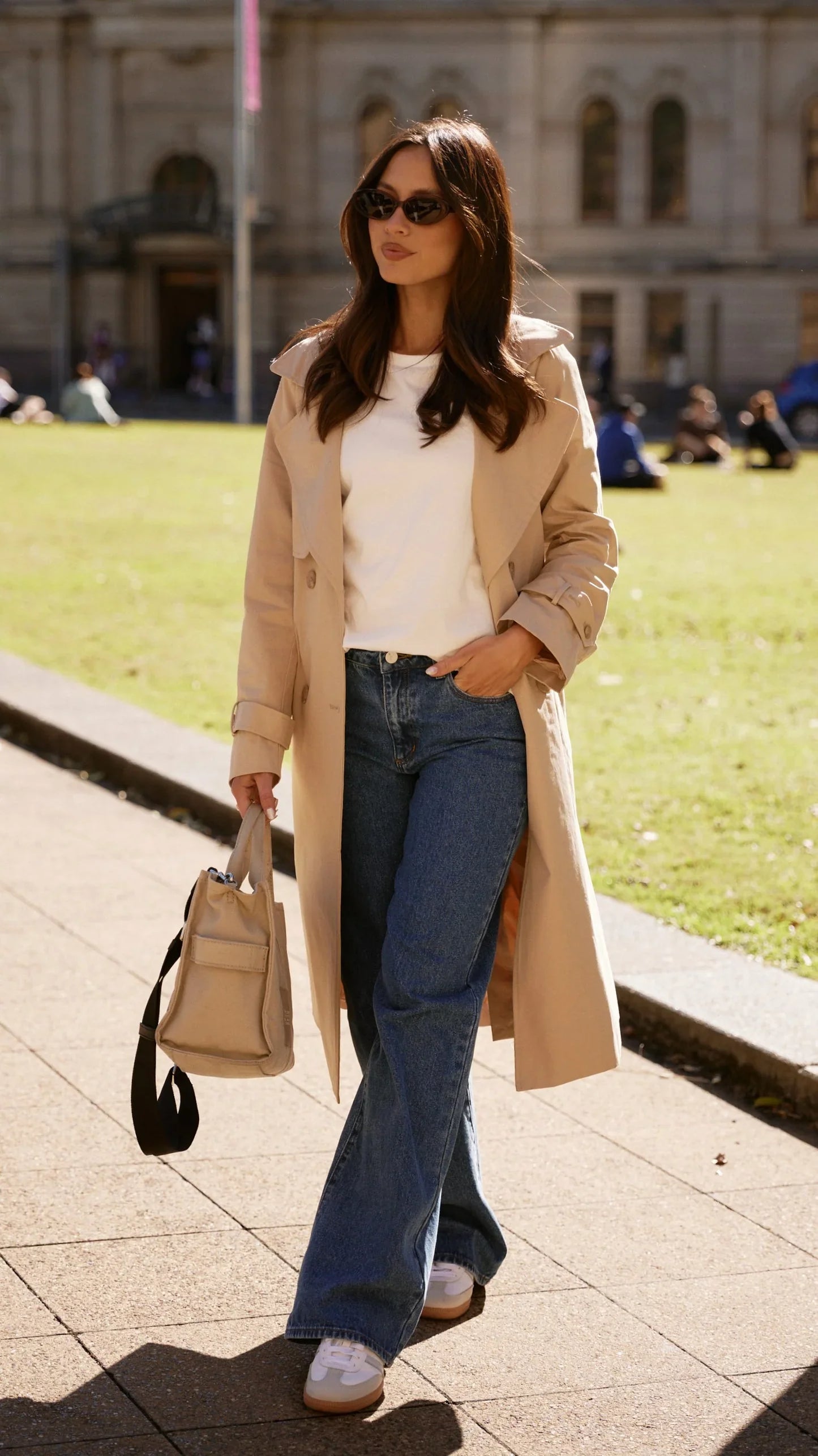 Byron Trench Coat Camel