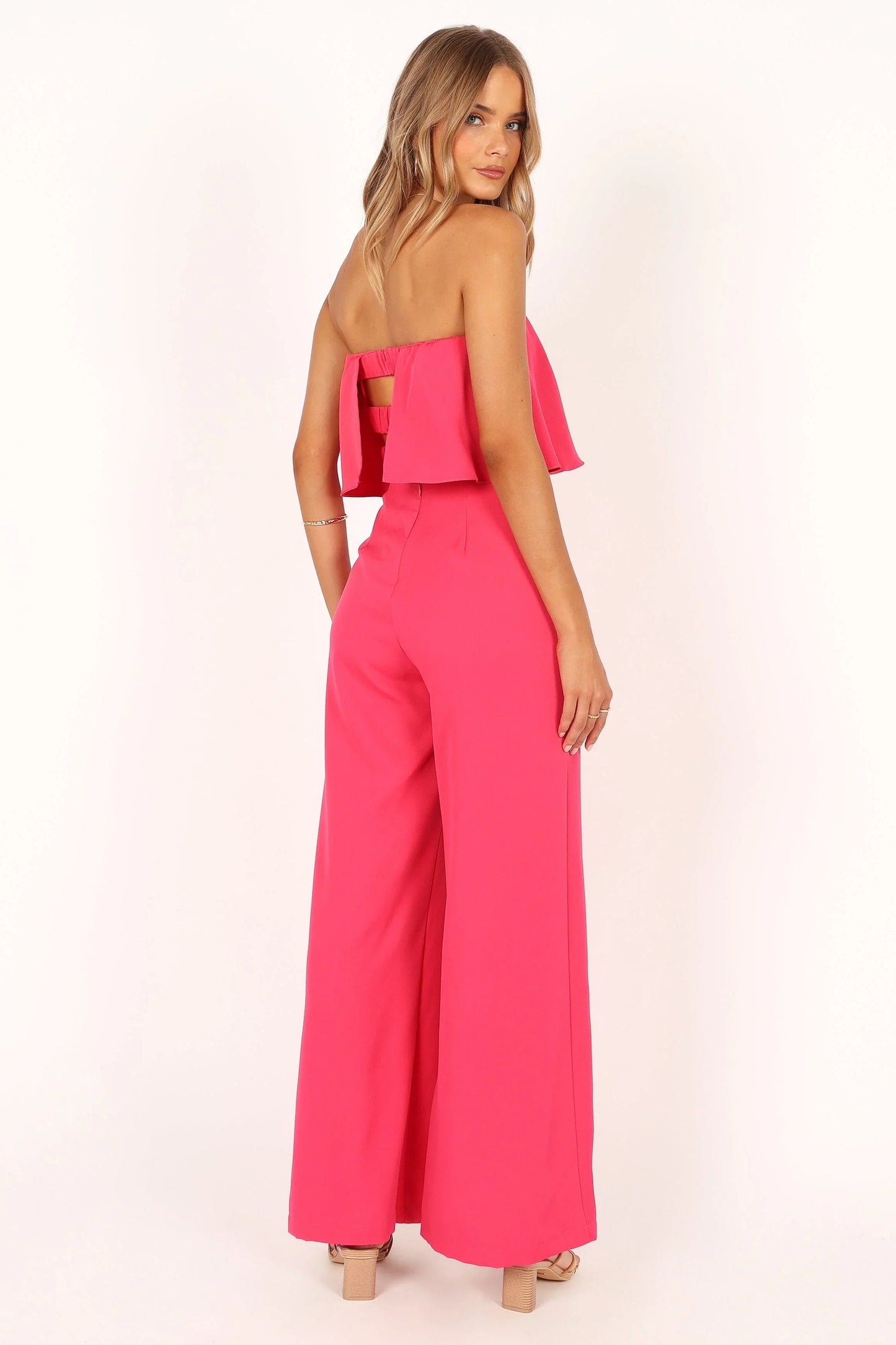 Sonny Strapless Jumpsuit Hot Pink
