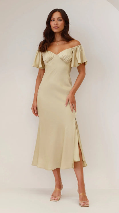 Louisa Midi Dress Olive