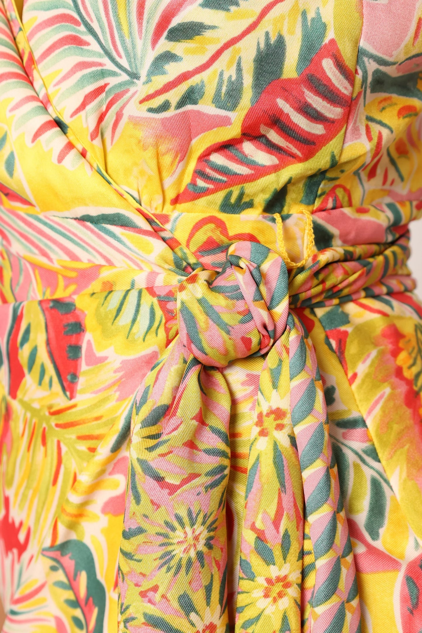 Clement Wrap Midi Dress Tropical