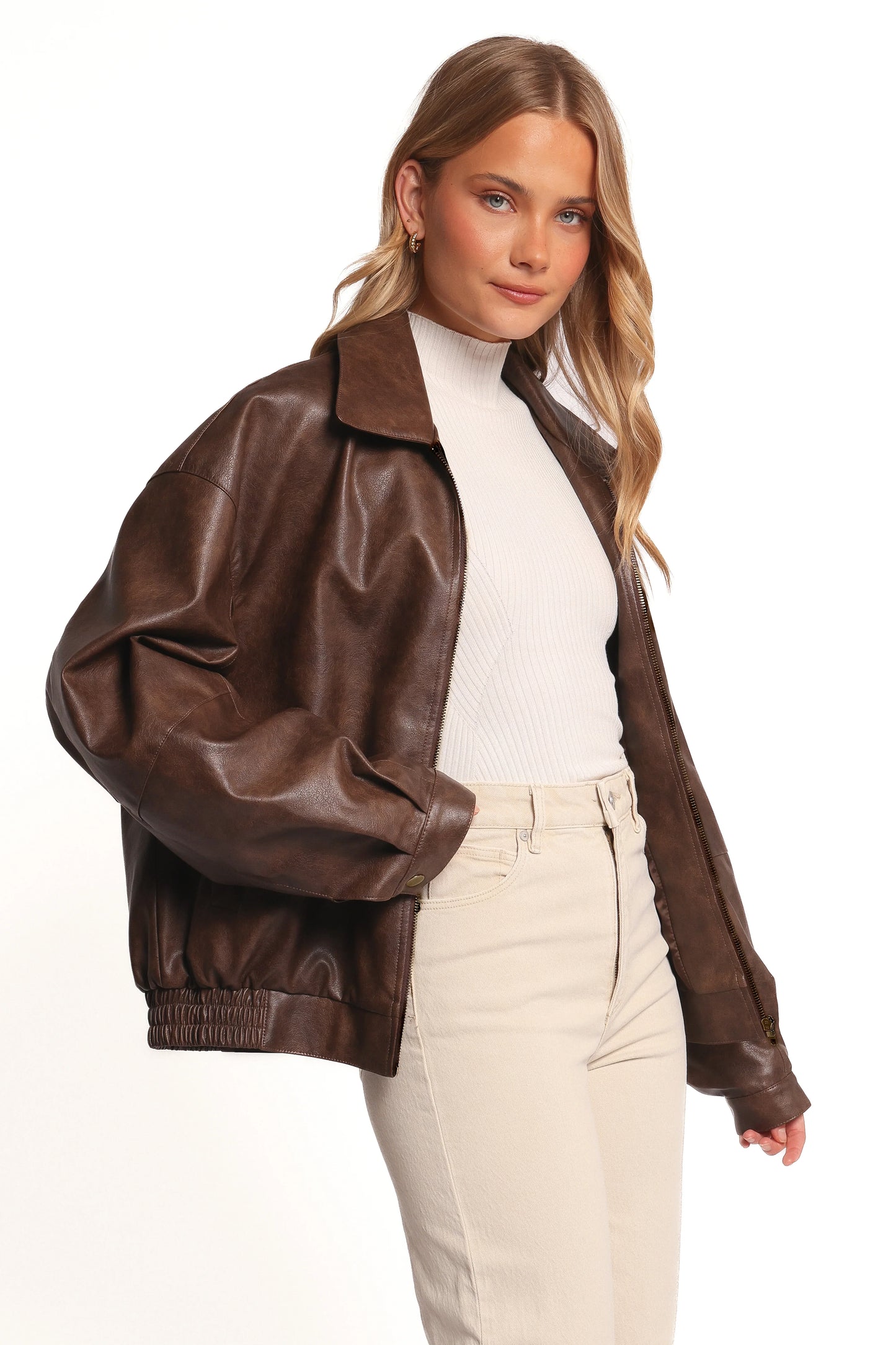 Zoe Bomber Jacket Brown