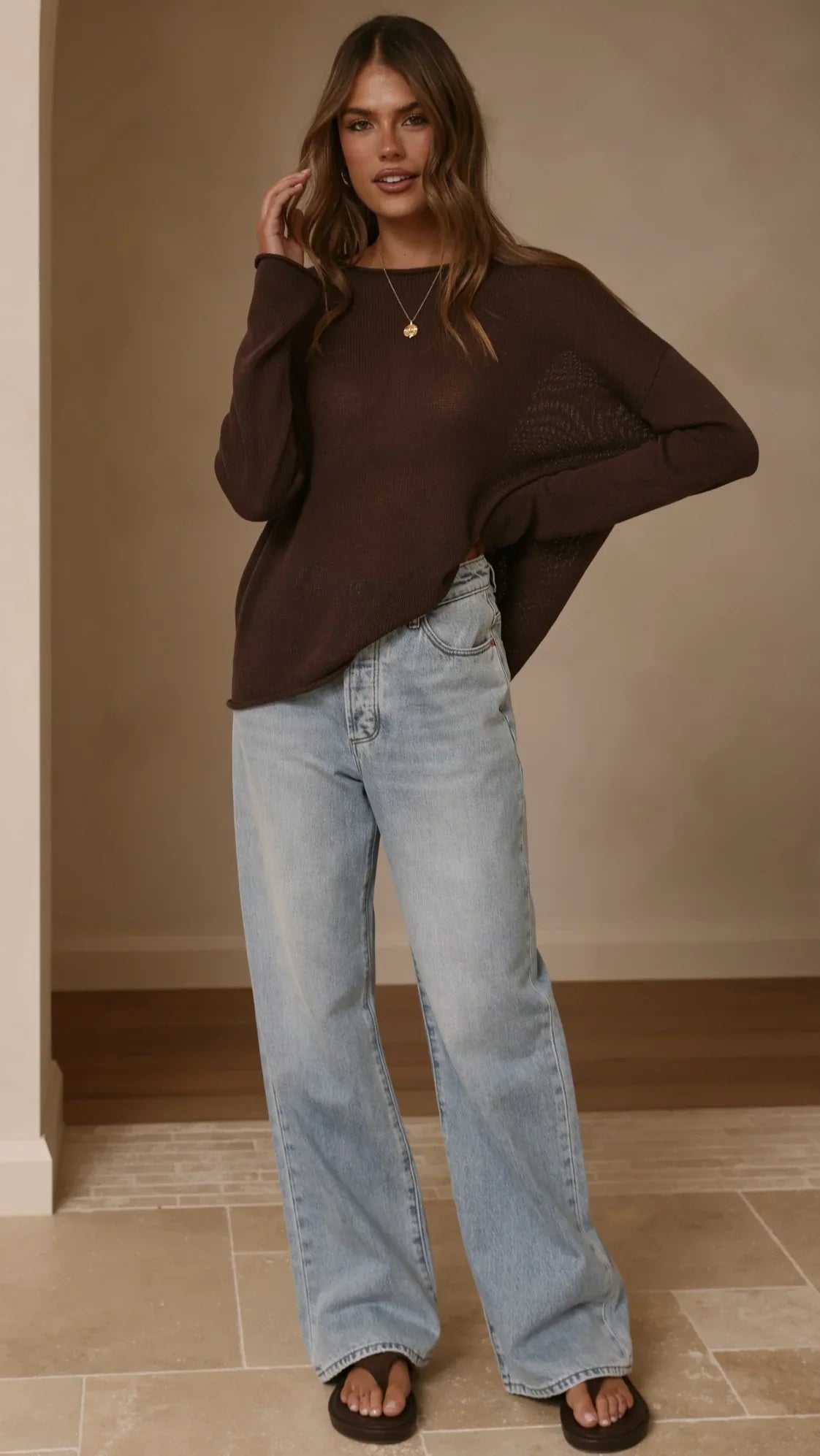 Lakoa Knit Top Chocolate
