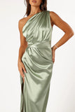 Nadia One Shoulder Maxi Dress Sage