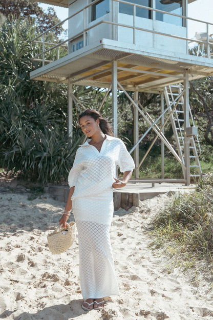 Meera Top White