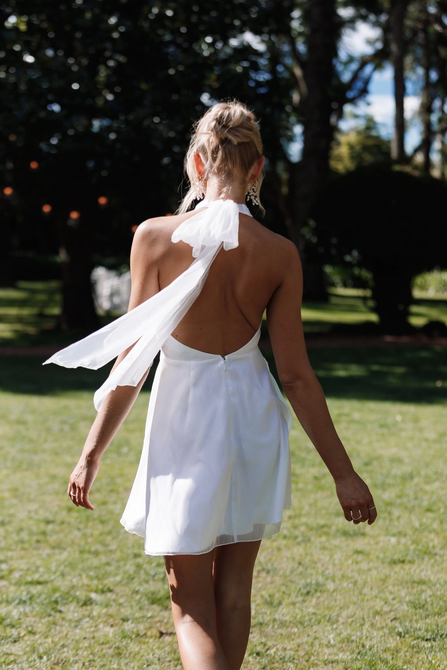 Anya Tulle Mini Dress White