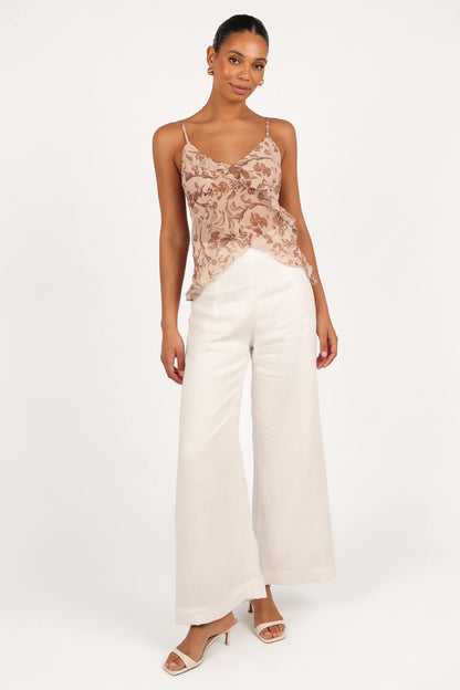 Gabrielle Ruffle Top Wild Orchid