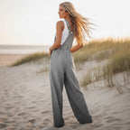 Vintage Boho Denim Wide Leg Overalls