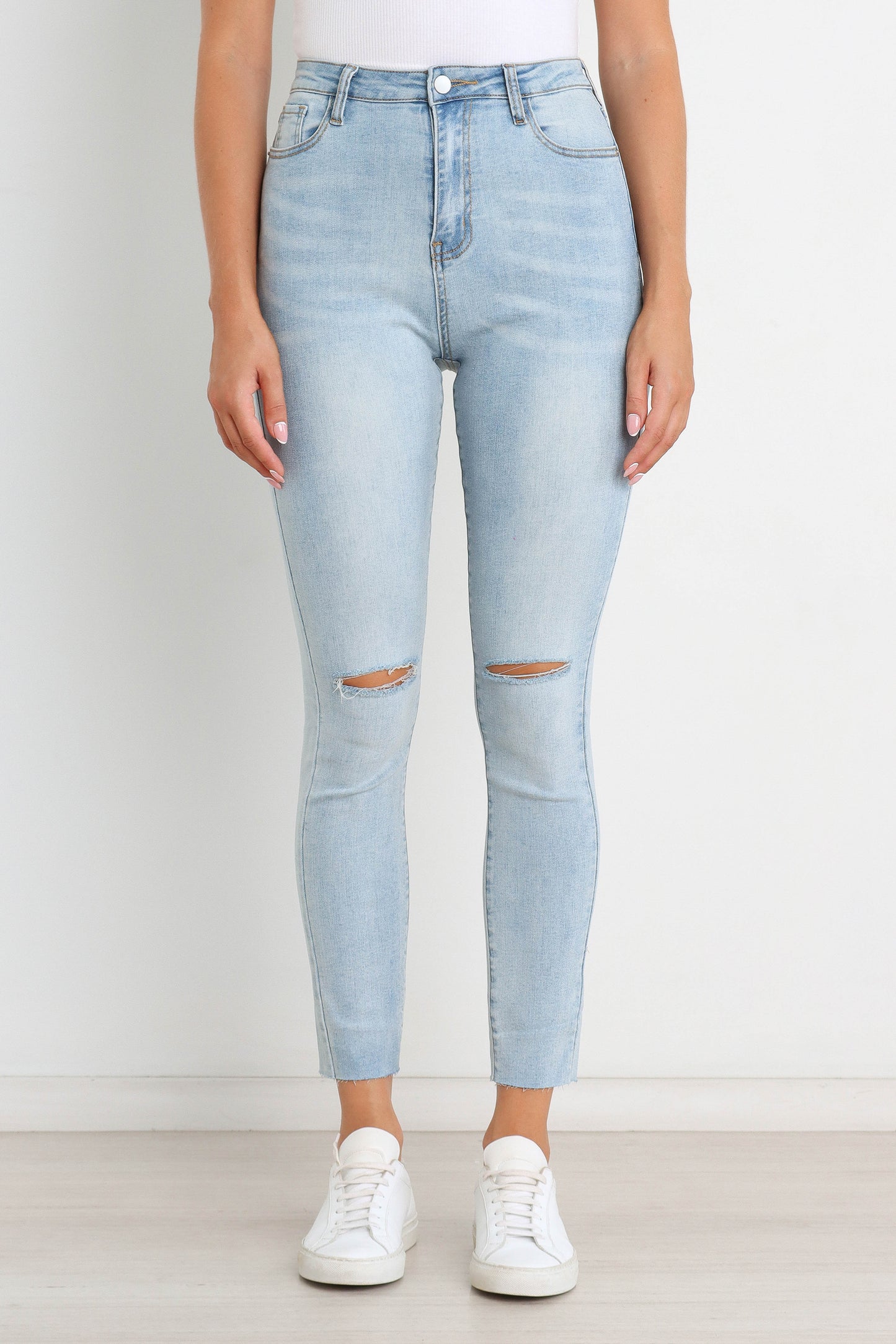 Hadie Jeans Light Blue Wash